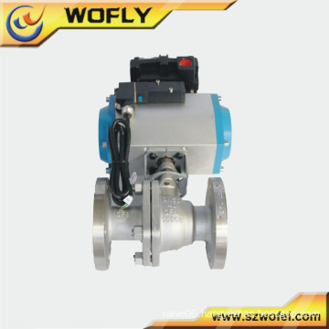 2014 China Supplier DN25 Flange 304 Stainless Steel Ball Valve